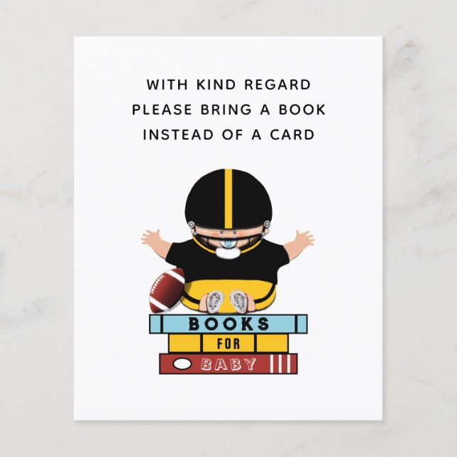 Baby Shower Books for Baby  Enclosure Card (Front)