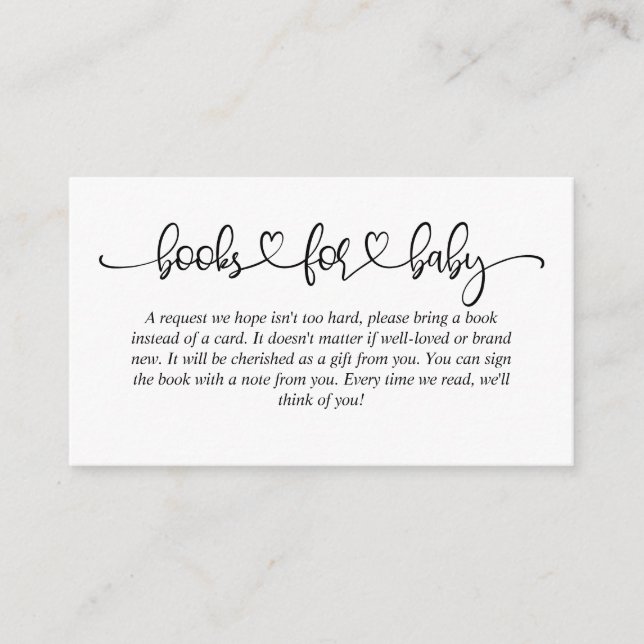 Baby Shower Books for Baby Pink Cloud Deer Enclosure Card (Front)