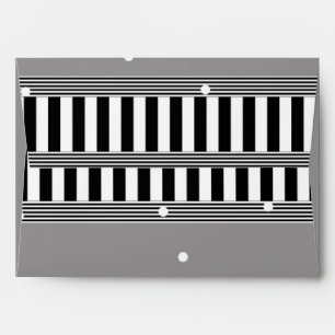 Baby Shower Bottle & Moustache Modern Invitation Envelope