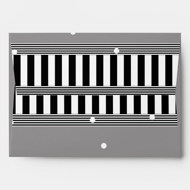 Baby Shower Bottle & Moustache Modern Invitation Envelope (Back (Top Flap))