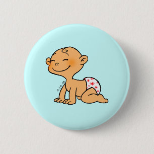 Baby Shower (boy) 6 Cm Round Badge