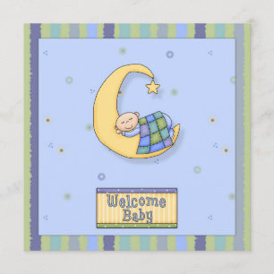 Baby Shower Boy Decorative Design Invitation