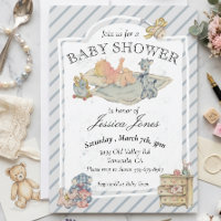 Baby Shower Boy Vintage Stuffed Animals