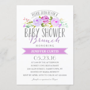 Baby Shower Brunch   Baby Shower Invitation