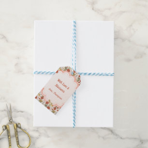 Baby Shower Butterflies & Blossoms Poetic Floral Gift Tags