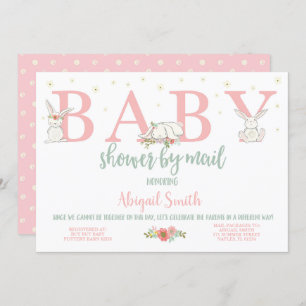 Baby Shower By Mail, Bunny Baby Shower Invitation
