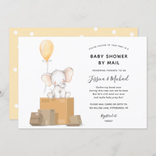 Baby Shower by Mail Elephant invitation