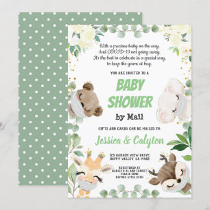 Baby Shower By Mail Gender Neutral Woodland Animal Invitation