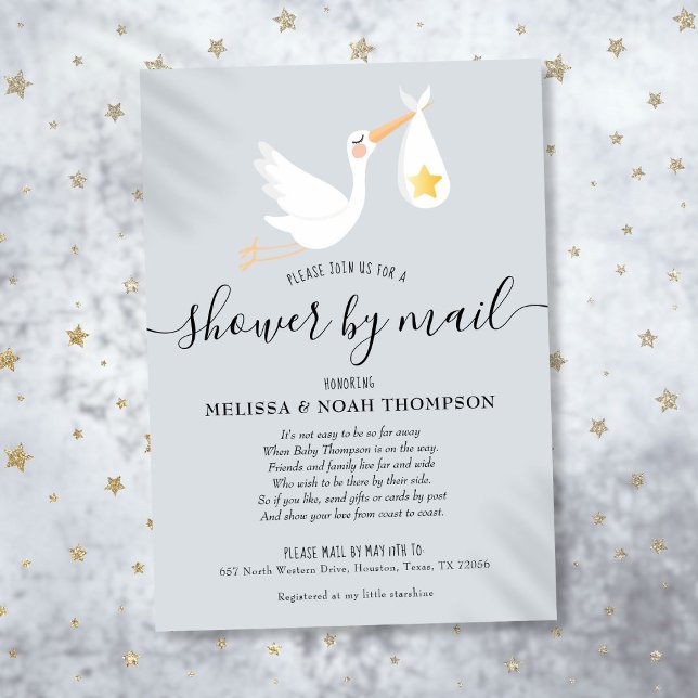 Baby Shower By Mail Long Distance Gender Neutral Invitation (Baby Shower By Mail Long Distance Gender Neutral Invitation)