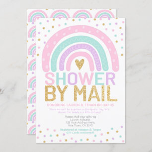 Baby Shower by Mail Rainbow Invitation