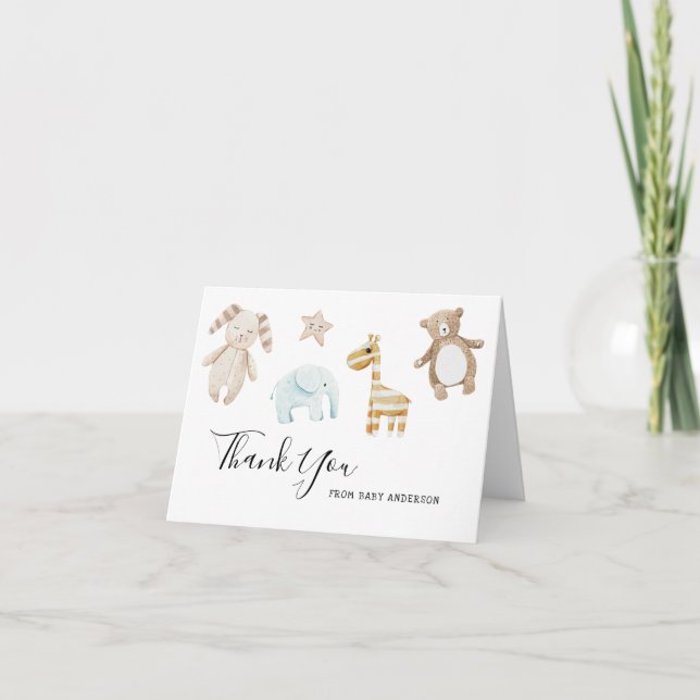 Baby Shower by Mail Toys Thank You Card (Front)