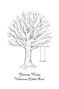 Baby Shower Fingerprint Tree Gifts On Zazzle Au