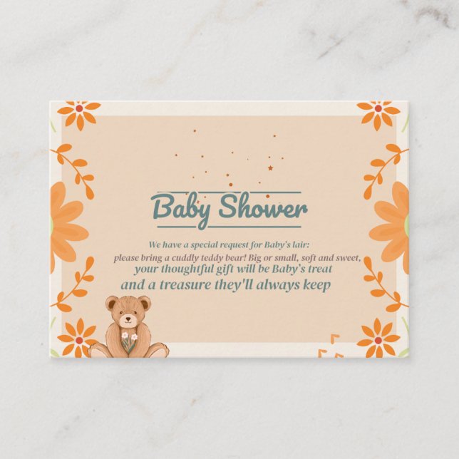 Baby shower cards  (Front)