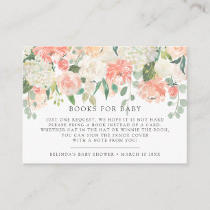 Baby Shower Cards Sweet Florals Book Request