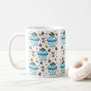 Baby Shower Cat Dog Mice Rainbow Fish Mug