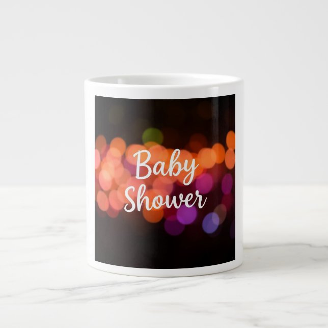 Baby Shower Celebration Large Coffee Mug (Front)