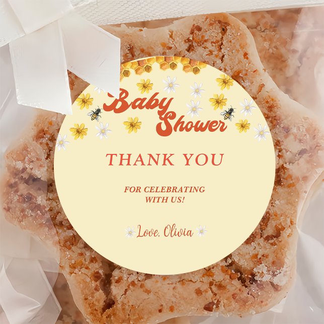 Baby Shower Classic Round Sticker (Creator Uploaded)