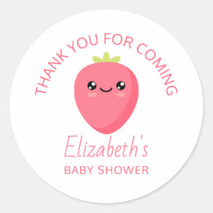 Baby Shower Classic Round Sticker