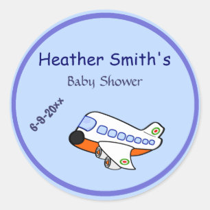 Baby Shower Classic Round Sticker