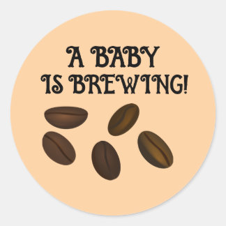 BABY SHOWER COFFEE BEANS STICKERS