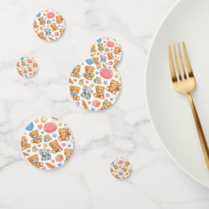 Baby Shower Confetti Teddy Bear Table Decor Cute