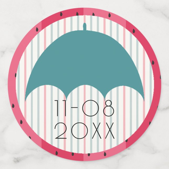 Baby Shower Confetti Watermelon Picnic (Large Back)