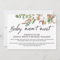 Baby Shower Corona Virus Cancellation Card