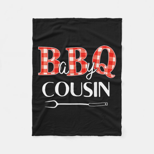 Baby Shower Cousin Bbq Party Cute Matching Family  Fleece Blanket (Front)
