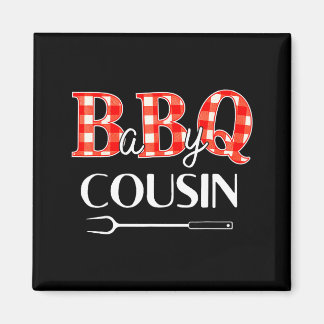Baby shower cousin bbq party cute matching family  magnet