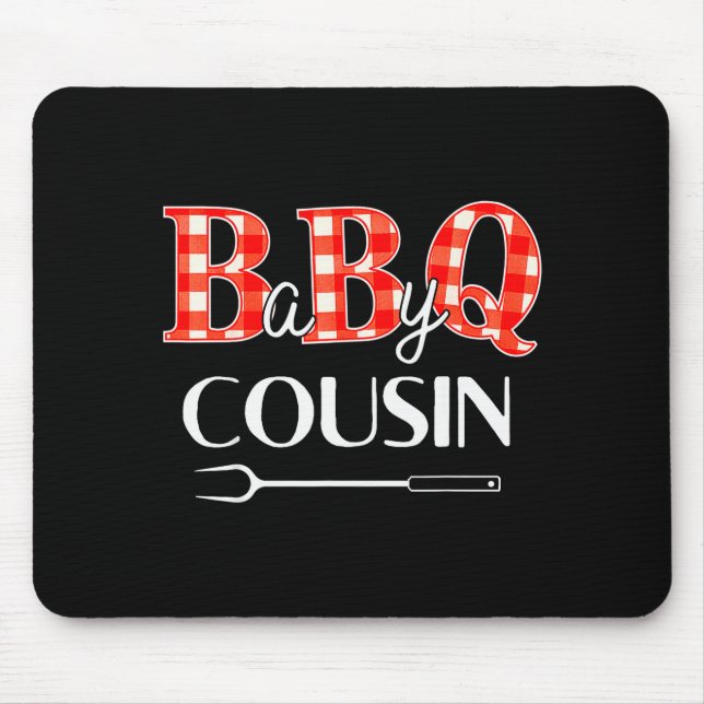 Baby Shower Cousin Bbq Party Cute Matching Family  Mouse Pad (Front)