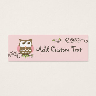 Baby shower custom owl tag