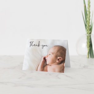 Baby Shower Custom Photo Handlettering Thank You