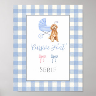 Baby Shower Customisable Game Poster