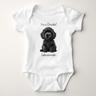 Baby Shower Cute Labradoodle Puppy - I'm a Doodle! Baby Bodysuit