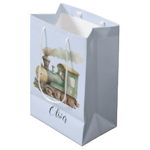 Baby Shower cute train, baby toy Medium Gift Bag