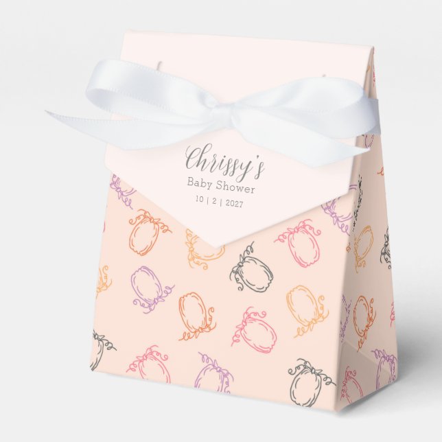 Baby Shower Cutest Pumpkin in the Patch Favour Box (Front Side)