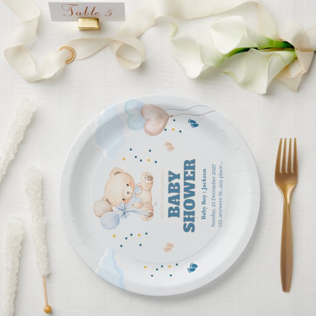 BABY SHOWER DAY PERSONALIZE  PAPER PLATE (Wedding)