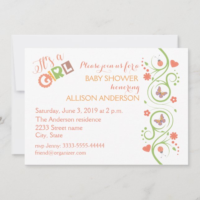 Baby Shower design Invitation (Front)