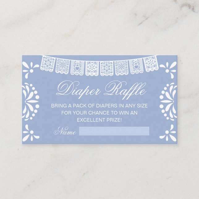 Baby Shower Diaper Raffel Enclosure Card (Front)
