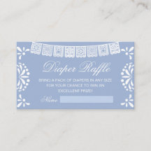 Baby Shower Diaper Raffel Enclosure Card