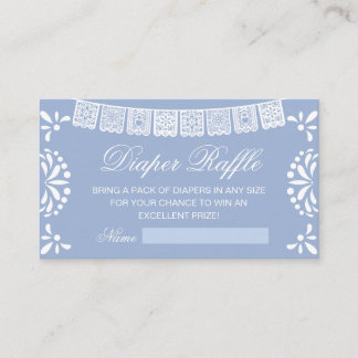 Baby Shower Diaper Raffel Enclosure Card