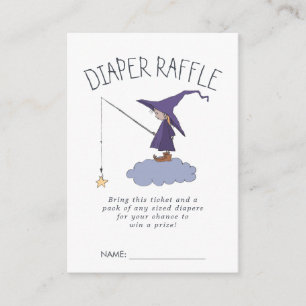 Baby Shower Diaper Raffle Tickets Little Witch Enclosure Card
