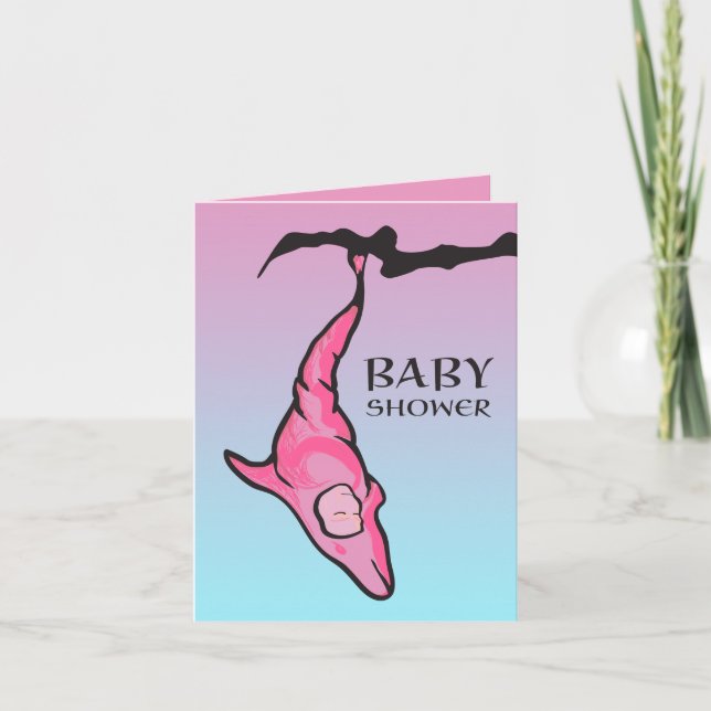 baby shower (dolphin cocoon) invitation (Front)