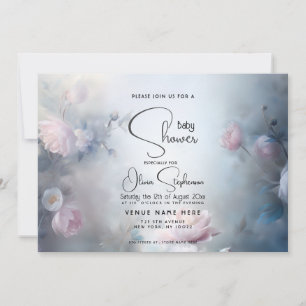 Baby Shower- Dreamy Ethereal Floral  Invitation