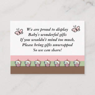 Baby Shower Enclosure Card
