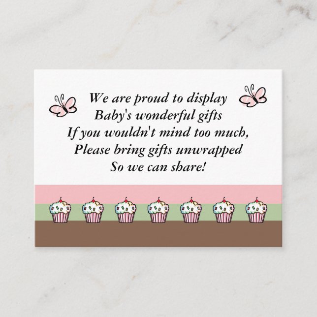 Baby Shower Enclosure Card (Front)