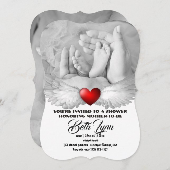 Baby Shower Expecting Party Destiny's Destiny Invitation (Front/Back)