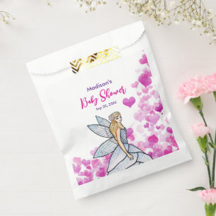 Baby Shower Fairy Princess Pink Hearts Fashion Favour Bag