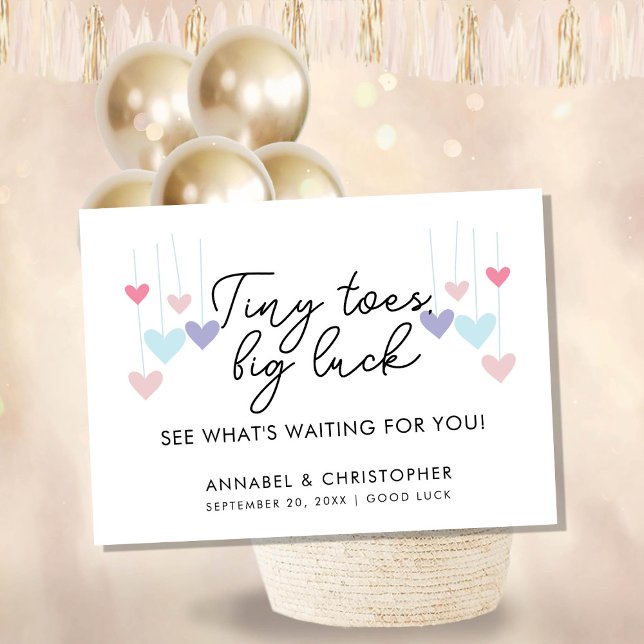 Baby Shower Favor Envelope | Tiny Toes Big Luck |  (Creator Uploaded)