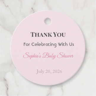 Baby Shower Favor Tag | Oh Baby Sophia